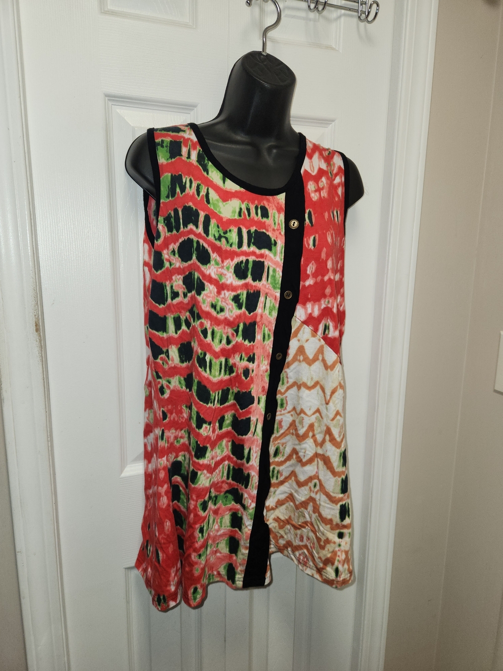 🍉Parsley & Sage, Patterned Sleeveless Tank Dress